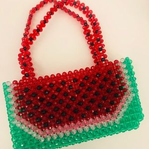 Susan Alexander Watermelon Dream Beaded Bag